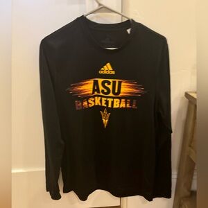 Arizona State Basketball Long Sleeve Shirt adidas Men’s Medium